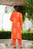 Orange Flower Printed Suit for Women Orange Flower Printed Suit for Women