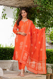 Orange Flower Printed Suit for Women Orange Flower Printed Suit for Women