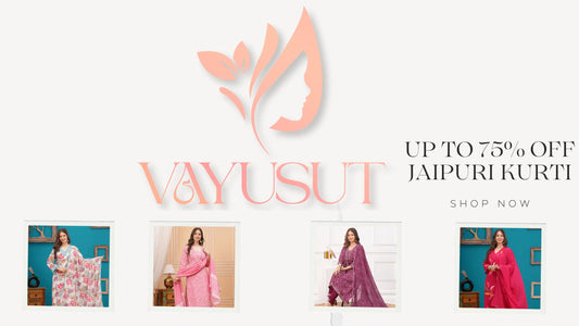 Explore the art of Timeless Elegance with Vayusut, the Ultimate Kurti Destination.