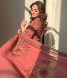 Multicolor Floral Printed Cotton Kurta Set with Dupatta